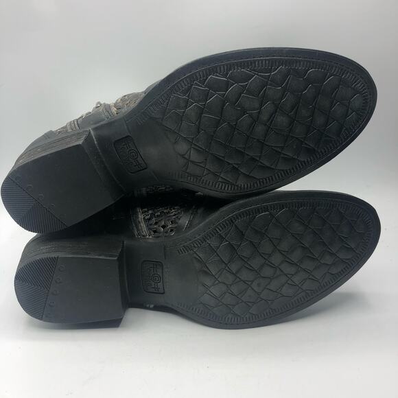 Corral Womens Distressed Cutout Shortie Zipper Boots Size US 11 - Picture 4 of 12